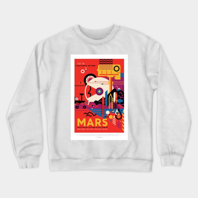 Mars. Retro Futurism Crewneck Sweatshirt by GTC_Design
